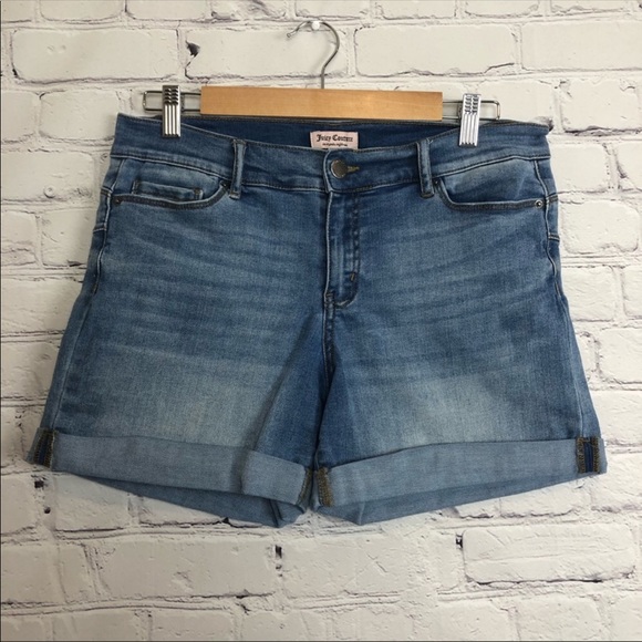 Juicy Couture Pants - Juicy Couture Shorts Denim Cuffed Blue Size 10